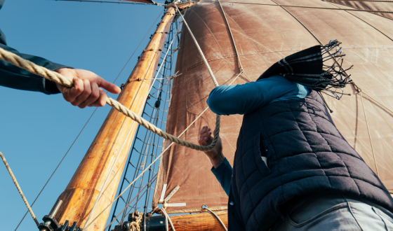 Navigation active sur un voilier traditionnel