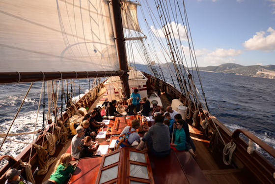 Une navigation sur un voilier traditionnel !